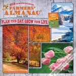 Farmers' Almanac 2018 Square Wall Calendar Front Cover - Plato Calendars All Rights Reserved