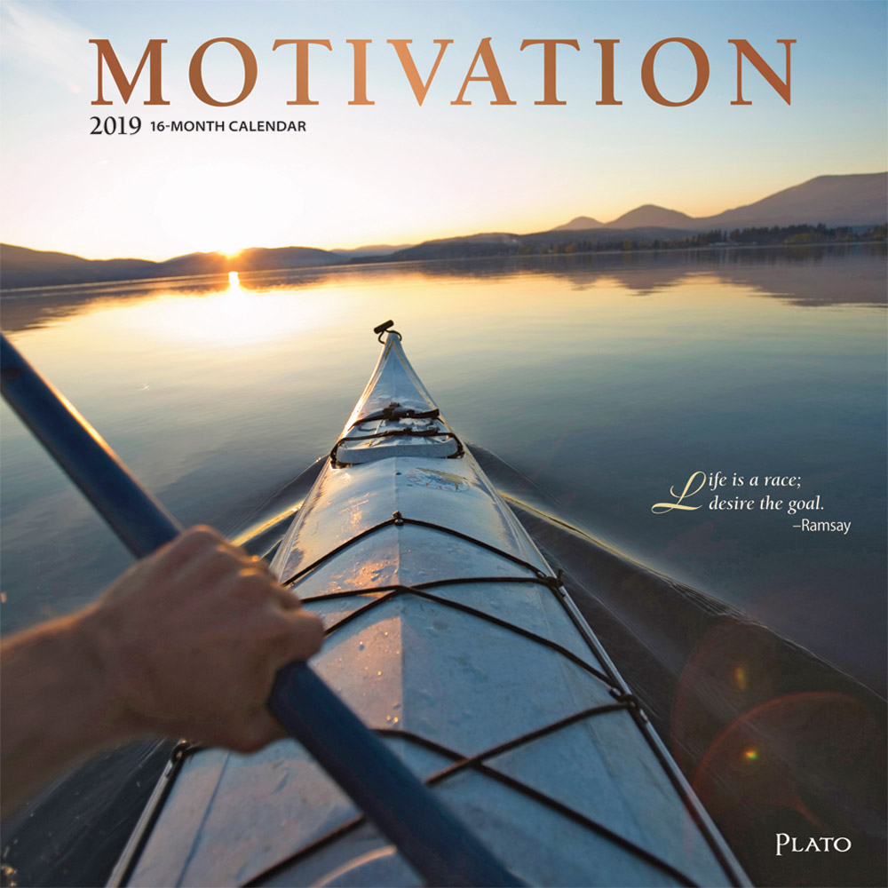 Motivation 2019 Square Wall Calendar | Plato Calendars