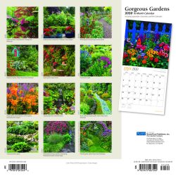 Gorgeous Gardens 2020 12 x 12 Inch Monthly Square Wall Calendar with Foil Stamped Cover by Plato, Gardening Outdoor Home Country Nature
