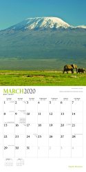 Majestic Mountains 2020 12 x 12 Inch Monthly Square Wall Calendar with Foil Stamped Cover by Plato, Scenic Nature Photography