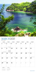 Tropical Islands 2020 12 x 12 Inch Monthly Square Wall Calendar with Foil Stamped Cover by Plato, Scenic Travel Tropical Photography