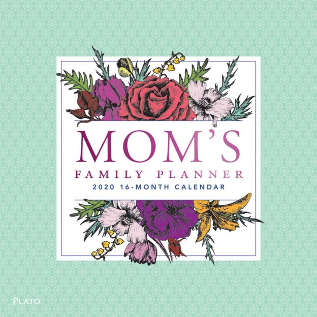 Mom's Family Planner 2020 12 x 12 Inch Monthly Square Wall Calendar with Foil Stamped Cover by Plato, Planning Organization Family
