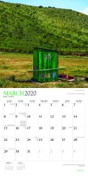 Outhouses 2020 12 x 12 Inch Monthly Square Wall Calendar with Foil Stamped Cover by Plato, Toilette Latrine Bog Humor