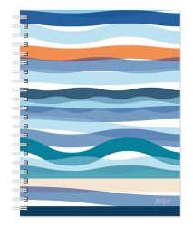 Seaside Currents 2020 6 x 7.75 Inch Weekly Desk Planner by Plato, Planning Stationery