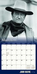 John Wayne 2020 12 x 12 Inch Monthly Square Wall Calendar with Foil Stamped Cover by Plato, USA American Actor Celebrity Country