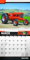Tractors 2020 12 x 12 Inch Monthly Square Wall Calendar with Foil Stamped Cover by Plato, Farm Rural Country
