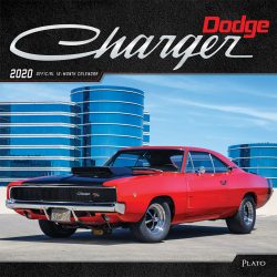 Dodge Charger 2020 12 x 12 Inch Monthly Square Wall Calendar with Foil Stamped Cover by Plato, American Muscle Motor Car