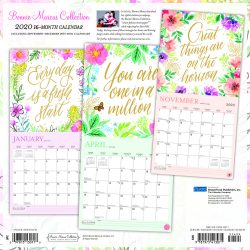 Bonnie Marcus 2020 12 x 12 Inch Monthly Square Wall Calendar with Foil Stamped Cover by Plato, Fashion Designer Stationery