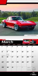 Corvette 2020 12 x 12 Inch Monthly Square Wall Calendar with Foil Stamped Cover by Plato, Chevrolet Motor Muscle Car