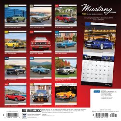 Mustang 2020 12 x 12 Inch Monthly Square Wall Calendar with Foil Stamped Cover by Plato, Ford Motor Muscle Car
