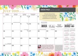 Bonnie Marcus 2020 14 x 10 Inch Monthly Academic Desk Pad Calendar by Plato, Fashion Designer Stationery