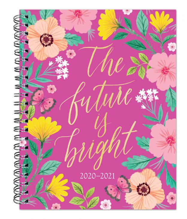 Bonnie Marcus 2021 6 x 7.75 Inch Weekly 18 Months Desk Planner by Plato with Foil Stamped Cover, Fashion Designer Stationery
