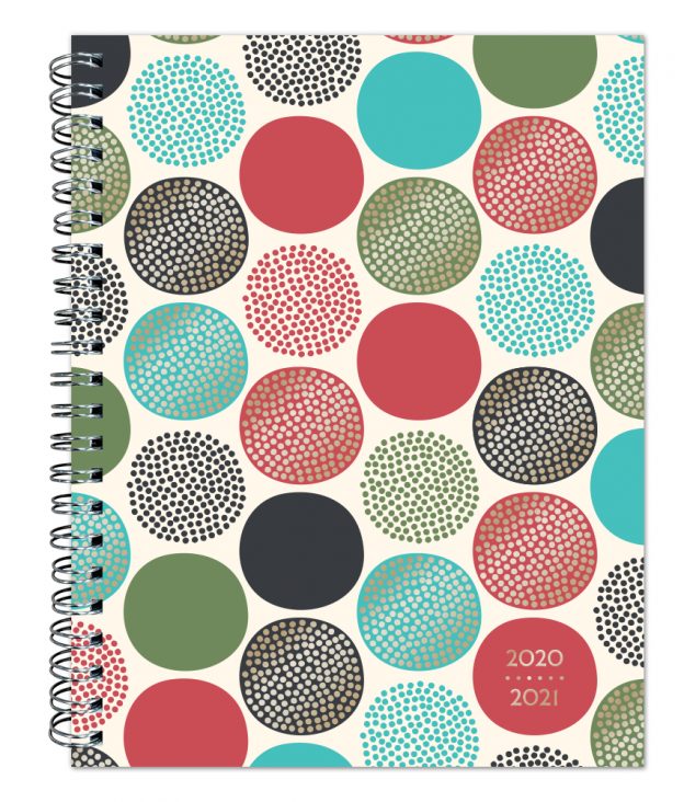 Stepping Stones 2021 6 x 7.75 Inch Weekly 18 Months Desk Planner by Plato with Foil Stamped Cover, Planning Stationery