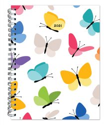 Happy Hues 2021 6 x 7.75 Inch Weekly Desk Planner by Plato, Fashion Designer Stationery
