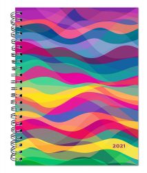 High Frequency 2021 6 x 7.75 Inch Weekly Desk Planner by Plato, Planning Stationery