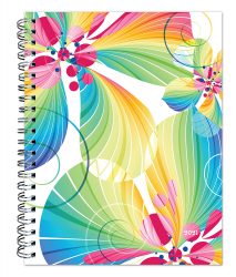 Blended Blossoms 2021 6 x 7.75 Inch Weekly Desk Planner by Plato, Planning Stationery