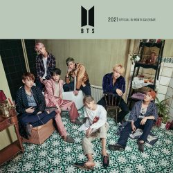 BTS OFFICIAL 2021 12 x 12 Inch Monthly Square Wall Calendar by Plato with Foil Stamped Cover, K-Pop Bangtan Boys Music