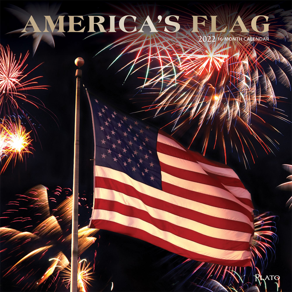 America’s Flag 2022 Square Wall Calendar by Plato Plato Calendars