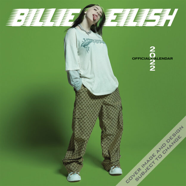Billie Eilish OFFICIAL 2022 12 x 12 Inch Monthly Square Wall Calendar by Plato, Music Pop Singer Songwriter Celebrity