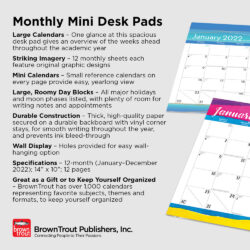 2022 12-Months Desk Pads