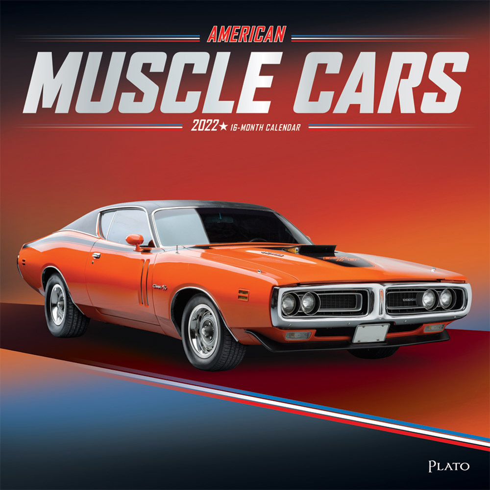 American Muscle Cars 2022 Square Wall Calendar by Plato Plato Calendars