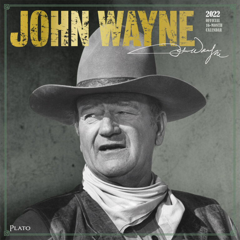 John Wayne 2022 Square Wall Calendar by Plato Plato Calendars