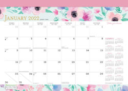 Bonnie Marcus 2022 14 x 10 Inch Monthly Desk Pad Calendar by Plato, Fashion Designer Stationery