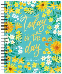 Bonnie Marcus | 2023 6 x 7.75 Inch 18 Months Weekly Desk Planner | Foil Stamped Cover | July 2022 - December 2023 | Plato | Fashion Designer Stationery