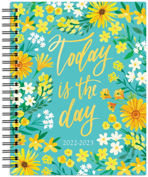 Bonnie Marcus | 2023 6 x 7.75 Inch 18 Months Weekly Desk Planner | Foil Stamped Cover | July 2022 - December 2023 | Plato | Fashion Designer Stationery
