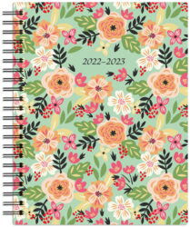 Fresh From the Garden | 2023 6 x 7.75 Inch 18 Months Weekly Desk Planner | Foil Stamped Cover | July 2022 - December 2023 | Plato | Planning Stationery
