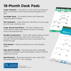 18 Months Desk Pads 14 x 10