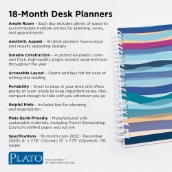 18 Months Desk Planners