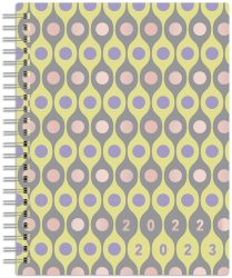 Vintage Funk | 2023 6 x 7.75 Inch 18 Months Weekly Desk Planner | Foil Stamped Cover | July 2022 - December 2023 | Plato | Planning Stationery