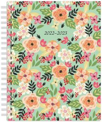 Fresh From the Garden | 2023 6 x 7.75 Inch 18 Months Weekly Desk Planner | Foil Stamped Cover | July 2022 - December 2023 | Plato | Planning Stationery