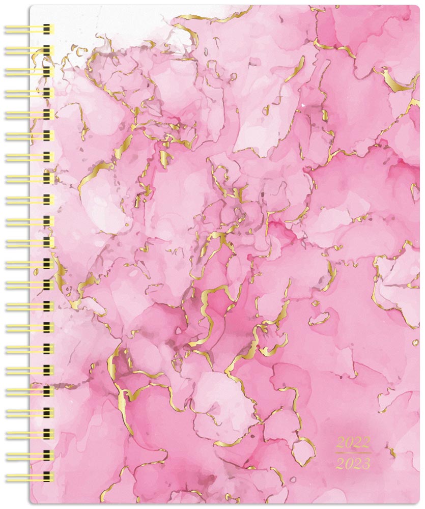 Plato Calendars Bonnie Marcus 2022 6 x 7.75 inch 18 Months Weekly Desk Planner with Foil Stamped Cover by Plato July 2021 Dec 2022 Fashion Designer Stationery 