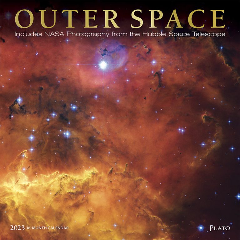 Outer Space 2023 Square Wall Calendar Plato Calendars