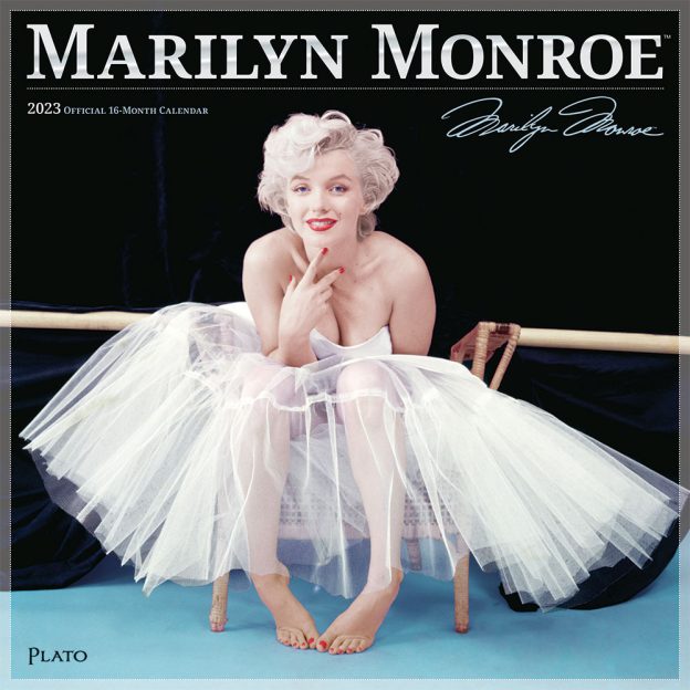 Marilyn Monroe OFFICIAL 2023 Square Wall Calendar Plato Calendars