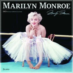 Marilyn Monroe OFFICIAL | 2023 12 x 24 Inch Monthly Square Wall Calendar | Foil Stamped Cover | Plato | USA American Actress Celebrity