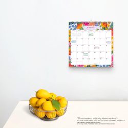 2024 12 x 12 Inch 18 Months Monthly Square Wire-O Calendar | Sticker Sheet | July 2023 - December 2024