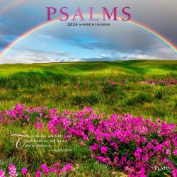 Psalms | 2024 12 x 24 Inch Monthly Square Wall Calendar | Foil Stamped Cover | Plato | Religion Hymns Lord
