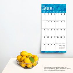 2024 12 x 24 Inch 18 Months Monthly Square Wall Calendar | July 2023 - December 2024 | Matte Paper