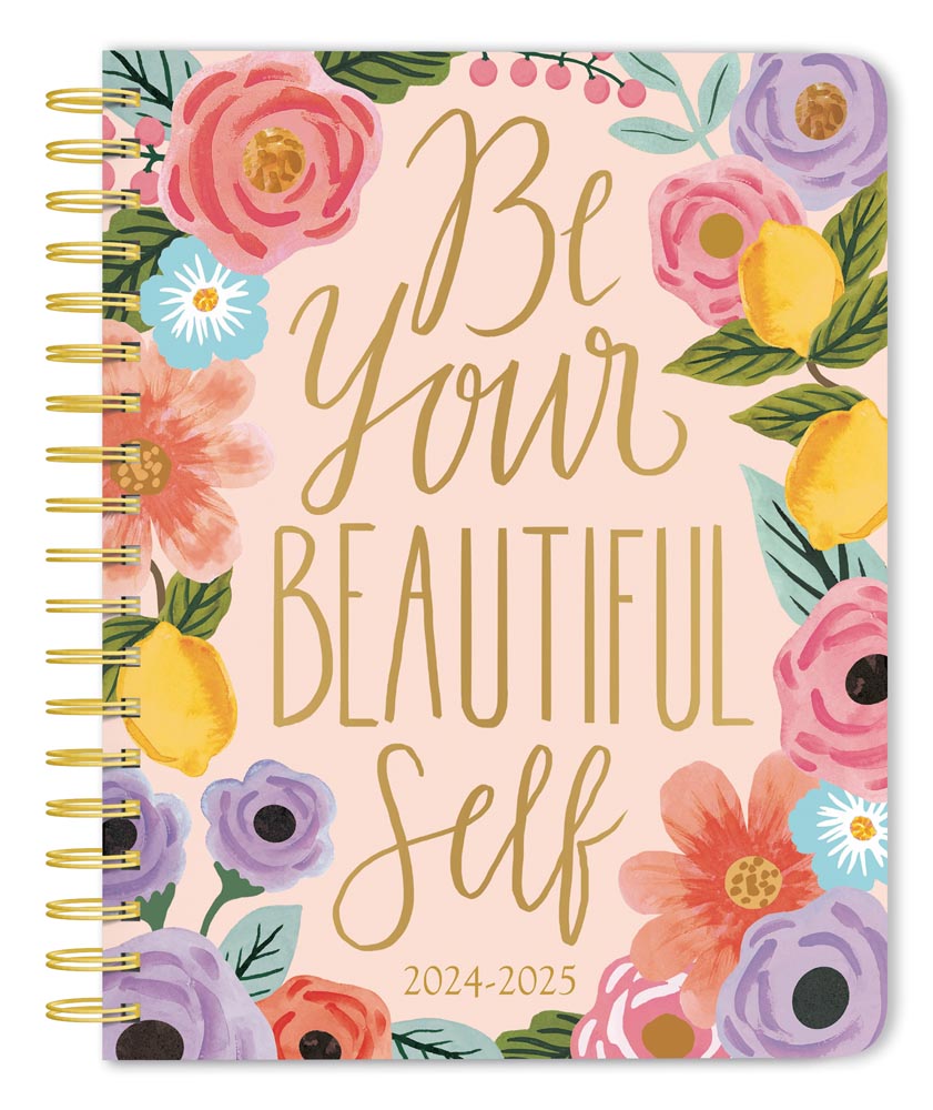 Bonnie Marcus OFFICIAL | 2025 6 x 7.75 Inch 18 Months Weekly Desk Planner | Foil Stamped Cover | July 2024 - December 2025 | Plato | Fashion Designer Stationery