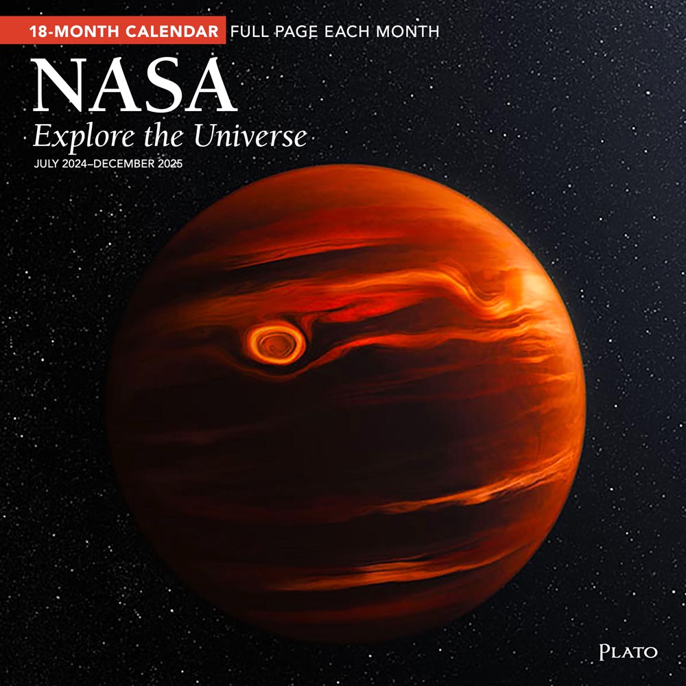 NASA Explore the Universe | 2025 12 x 24 Inch 18 Months Monthly Square Wall Calendar | July 2024 - December 2025 | Plastic-Free | Plato | Space Cosmos Inspiration