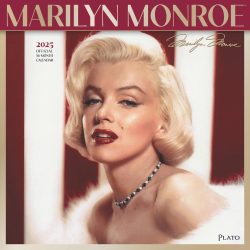 Marilyn Monroe OFFICIAL | 2025 12 x 24 Inch Monthly Square Wall Calendar | Foil Stamped Cover | Plato | USA American Actress Celebrity