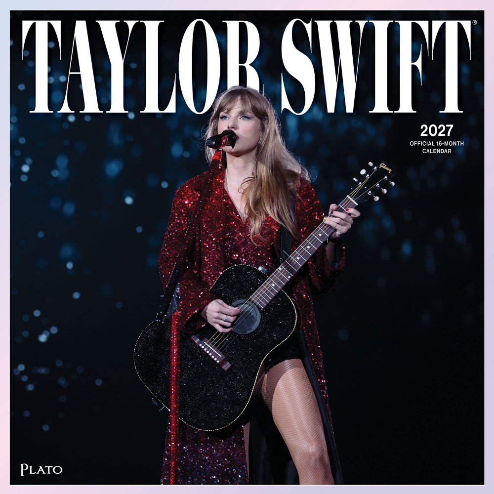 Taylor Swift OFFICIAL | 2027 12 x 24 Inch (Hanging) Monthly Square Wall Calendar | Plato | Music Pop Singer Songwriter Celebrity